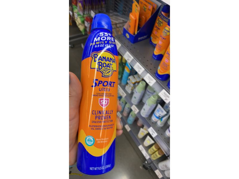 Banana Boat Ultra Sport Sunscreen Spray, SPF 50+, 9.5 oz/269 g