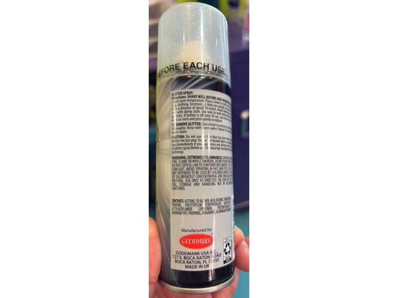 Glitter Hair Spray, 3 oz/85 g