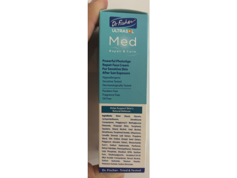 Dr. Fischer Ultrasol Med Repair & Calm Face Cream, 50 mL
