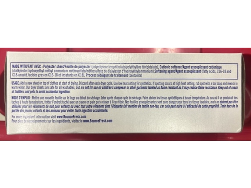 Bounce Dryer Sheets, Free & Gentle, 110 Count