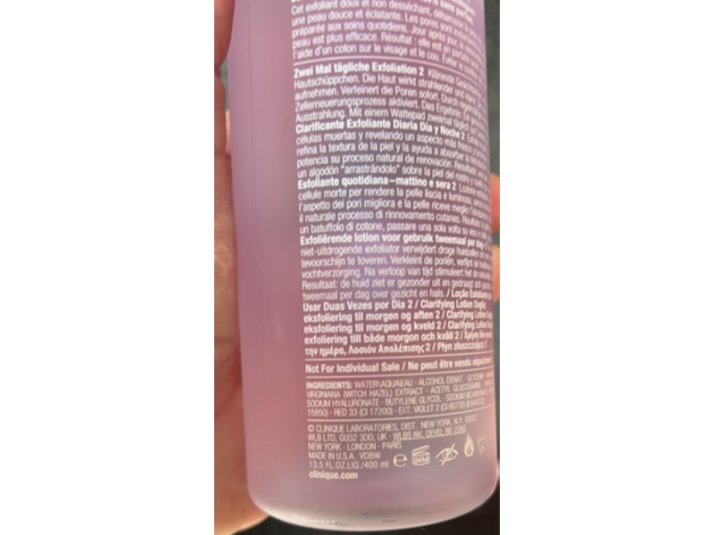 Clinique Clarifying Lotion Exfoliator, 2, 13.5 oz/400 mL