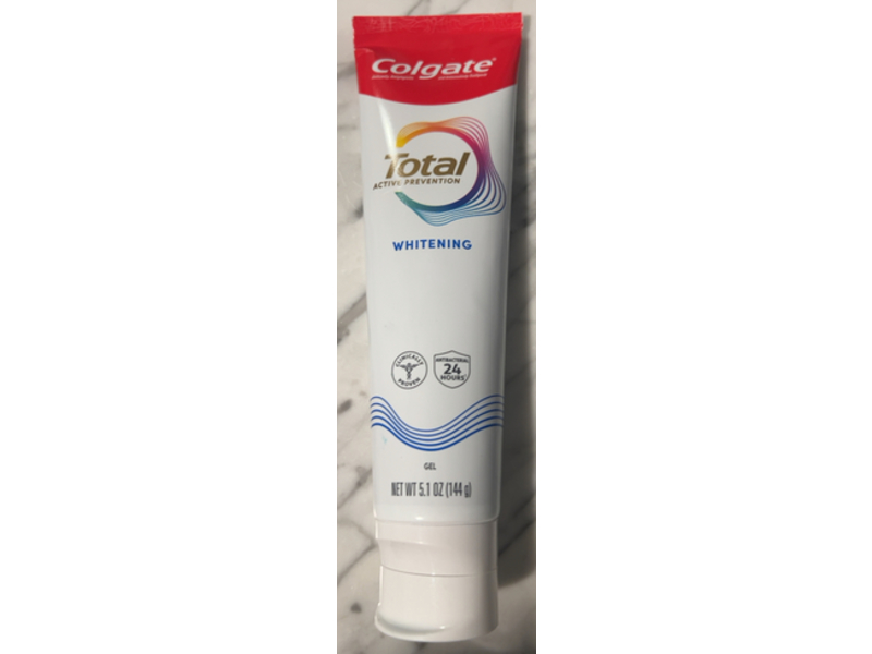 Colgate Total Active Prevention Whitening Gel, 5.1 oz/144 g