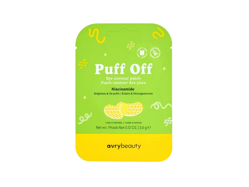 Avry Beauty Puff Off Eye Contour Patch, Niacinamide, 0.12 oz/3.6 g, 1 Pair, 2 Count