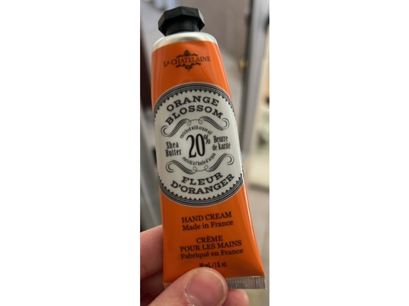 La Chatelaine Shea Butter Hand Cream, Orange Blossom, 1 fl oz/30 mL