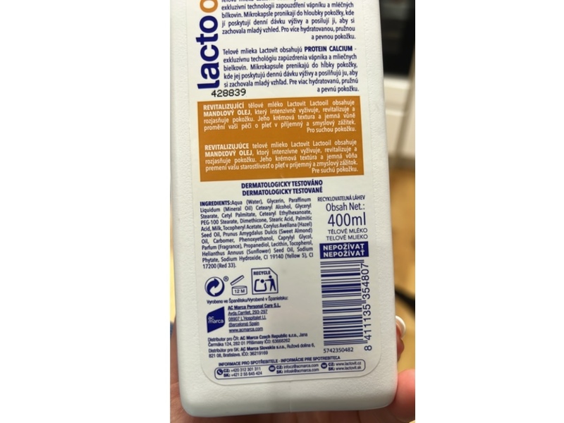 Lactovit Lacto Oil Body Lotion, 400 mL