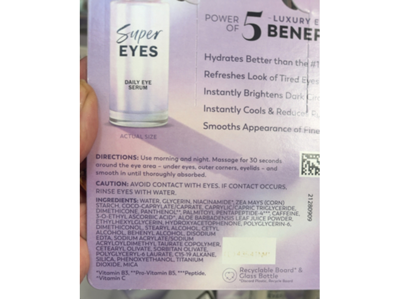 Olay Super Daily Eye Serum, 0.45 oz/13.5 mL, Pack of 2