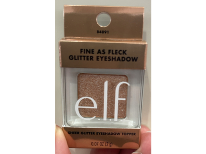 e.l.f. Fine As Fleck Glitter Eyeshadow, Champagne Showers, 0.07 oz/2 g