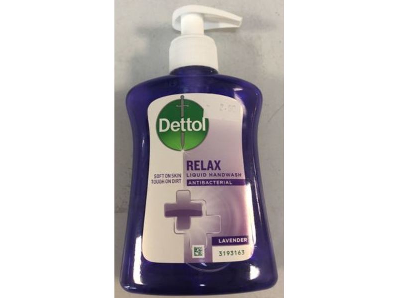 Dettol Relax Antibacterial Liquid Handwash, Lavender, 250 mL