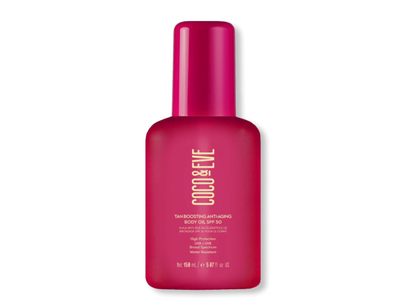 Coco & Eve Tan Boosting Anti-Aging Body Oil, SPF 45, 5.07 fl oz/150 mL