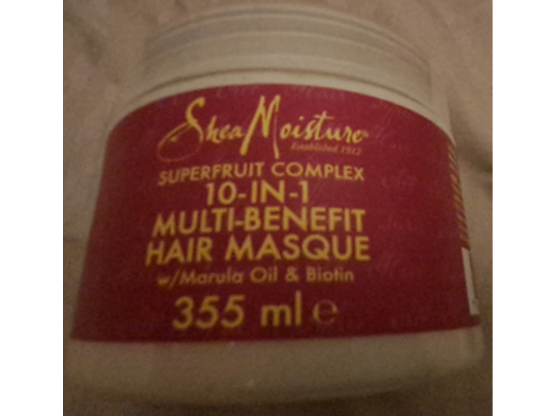 Shea Moisture 10-In-1 Superfruit Complex Multi-Benefit Hair Masque, 355 mL