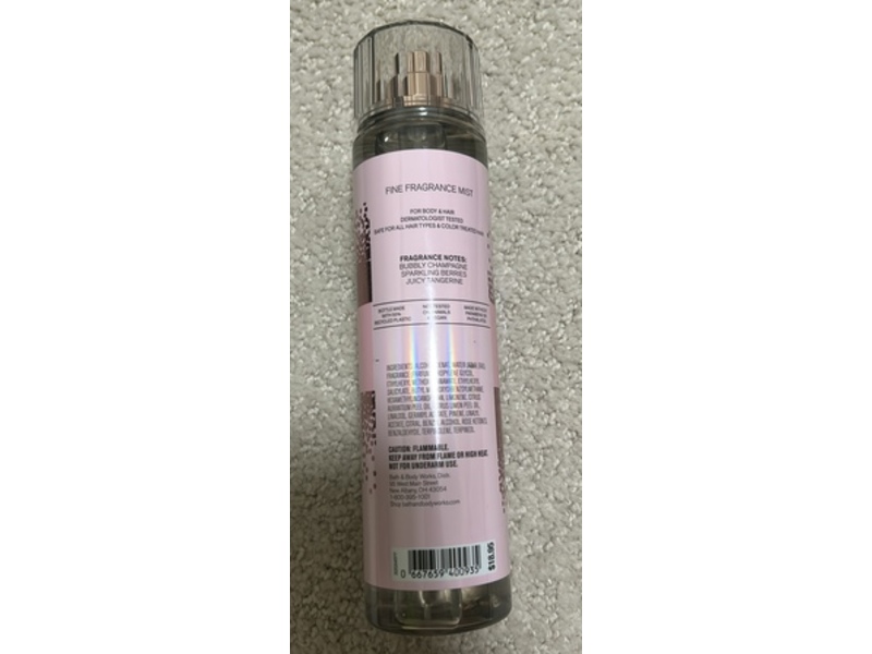 Bath & Body Works Body & Hair Fragrance Mist, Champagne Toast, 8 fl oz/236 mL