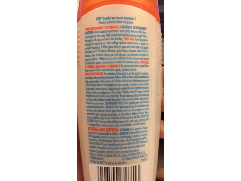 OFF! Familycare Insect Repellent, Clean Feel, 6 fl oz/177 mL