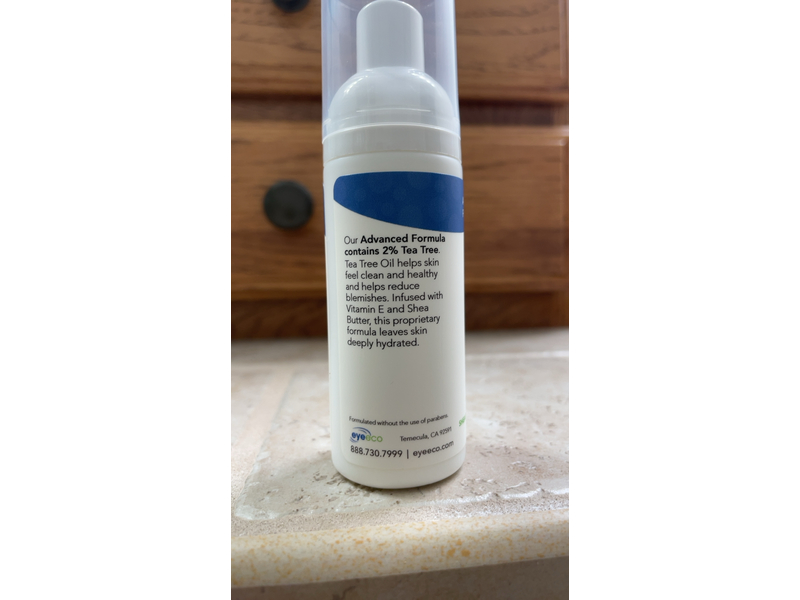 Eyeeco TeaTree Eyelid & Facial Cleanser, 1.7 oz/50 mL