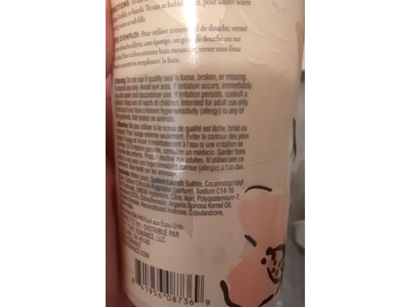 Pure Romance Shower Gel & Bubble Bath, Love Story, 8 fl oz/240 mL