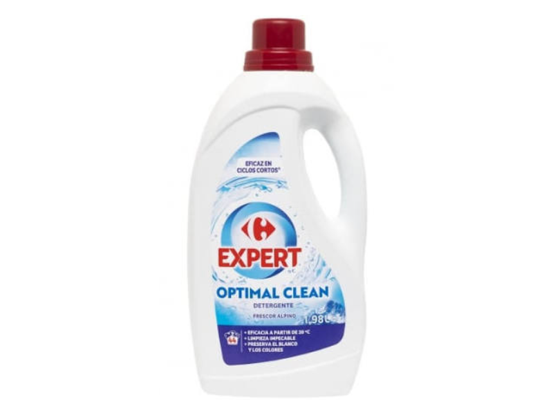 Carrefour Expert Optimal Clean Detergente, Frescor Alpino, 44 Loads, 1.98 L