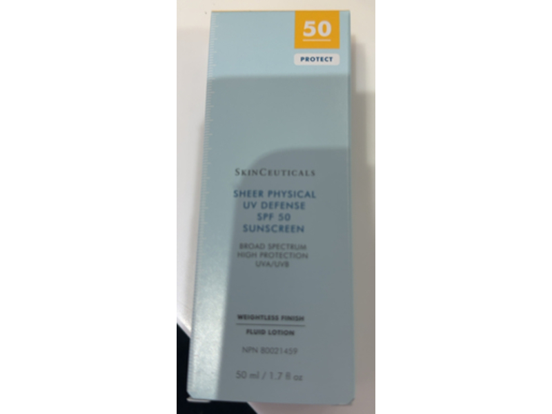 SkinCeuticals Sheer Physical UV Defense Sunscreen, SPF 50, 1.7 fl oz/50 mL