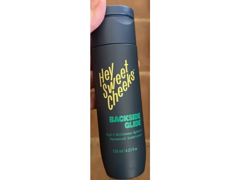 Hey Sweet Cheeks Backside Glide Personal Lubricant, H2O + Silicone Hybrid, 4.23 fl oz/125 mL