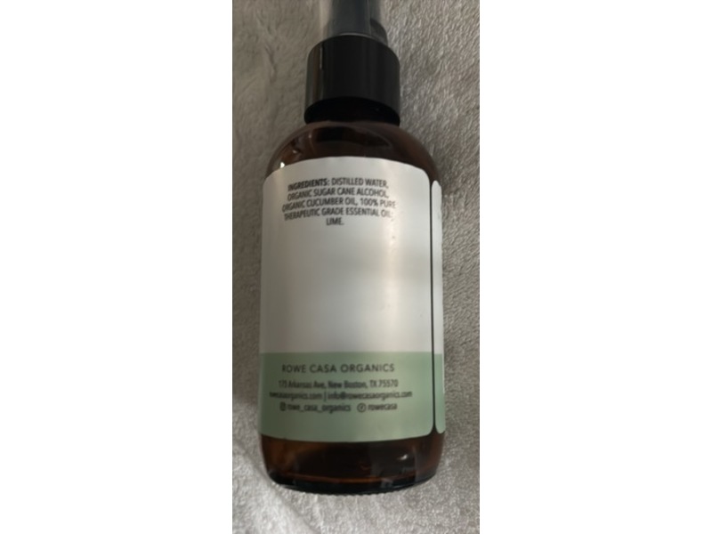 Rowe Casa Organics Body Care Collection Body Mist, Cucumber + Lime, 4 oz/118 mL