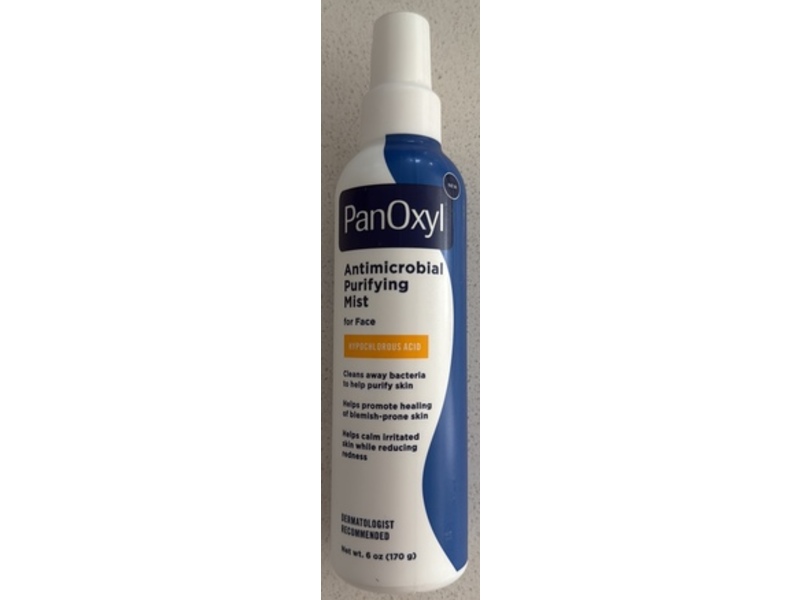 PanOxyl Antimicrobial Purifying Mist, Hypochlorous Acid, 6 fl oz/170 g