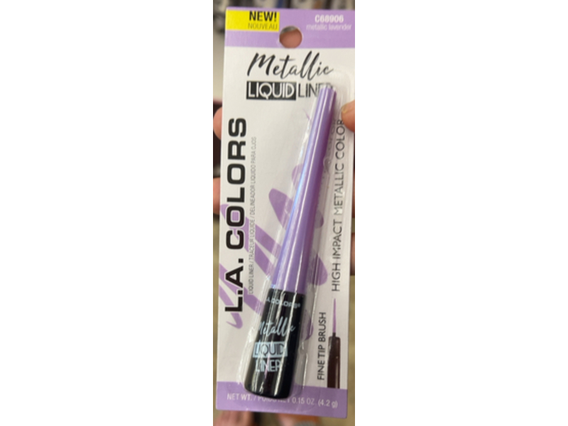 L.A. Colors Metallic Liquid Liner, Metallic Lavender, 0.15 oz/4.2 g