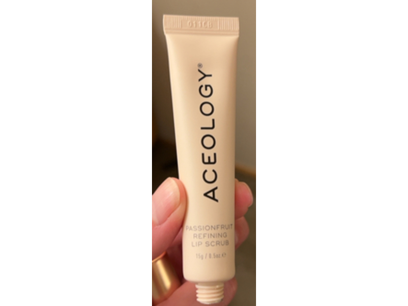 Aceology Passionfruit Refining Lip Scrub, 0.5 oz/15 g