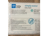 Medline Baby & Me Baby Wipes, Simply Water, 60 Bamboo Wipes, Pack Of 12 - thumbnail 3
