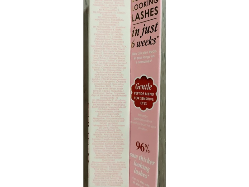 Grande Cosmetics Grandelash Sensitive Peptide Lash Enhancing Serum, Travel, 0.07 fl oz/2 mL