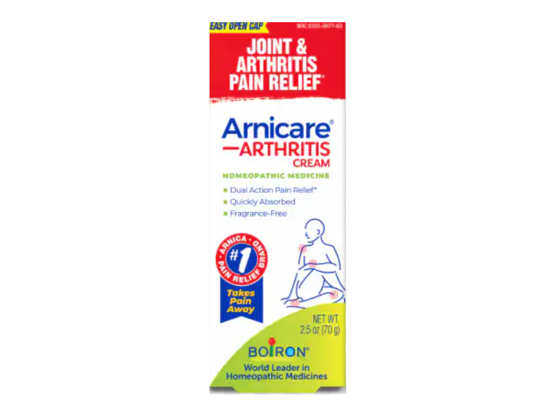 Boiron Arnicare Arthritis Cream, 2.5 oz/70 g