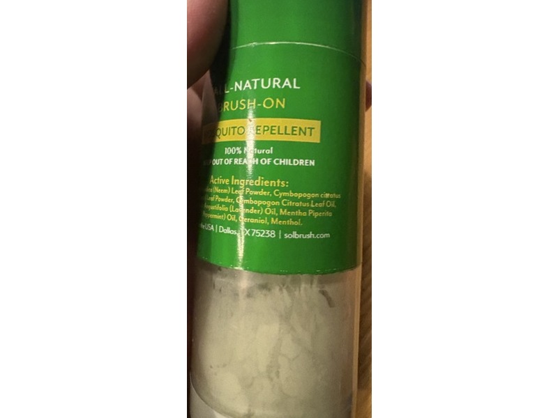 Sol Brush Bug Brush All-Natural Brush-On Mosquito Repellent, 0.64 oz/18 g