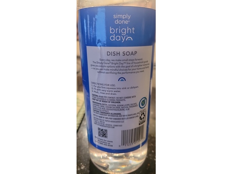 Simply Done Bright Day Dish Soap, Lavender Scent, 25 fl oz/739 mL