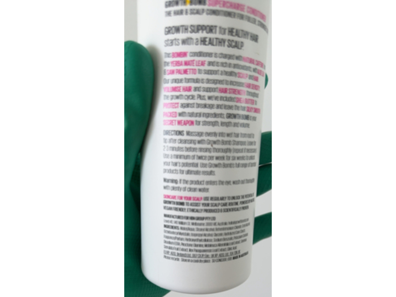 Growth Bomb Silky, Soft & Strong Supercharge Conditioner, 10.14 fl oz/300 mL