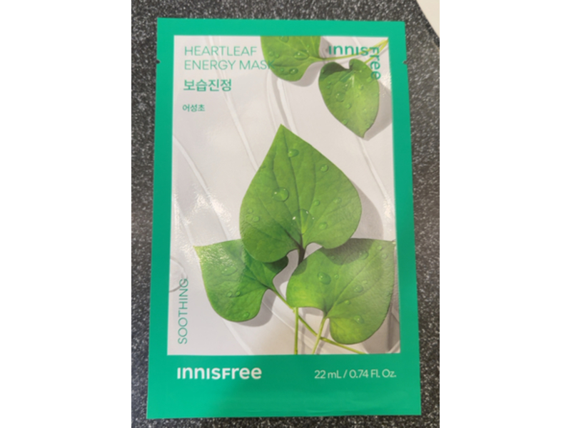 Innisfree Heartleaf Energy Mask, 0.74 fl oz/22 mL