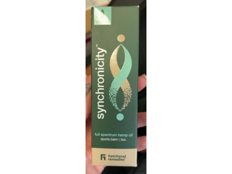Functional Remedies Synchronicity Full Spectrum Hemp Oil Sports Balm, 3 oz