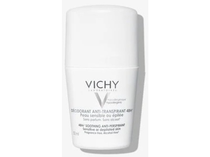 Vichy Deodorant 48-hour Soothing Anti-Perspirant Roll-on, Sensitive skin, 50 ml
