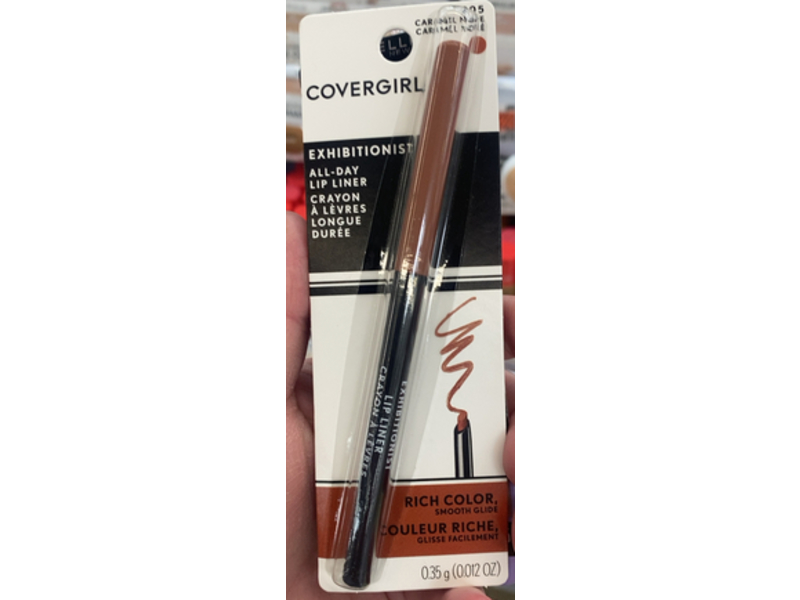 Covergirl Exhibitionist All-day Lip Liner, 205 Caramel Nude, 0.012 oz/0.35 g