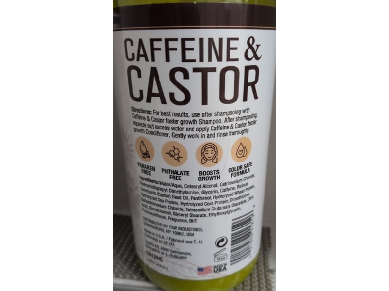 Hair Chemist Faster Growth Conditioner, Caffeine & Castor, 33.8 fl oz/1 L