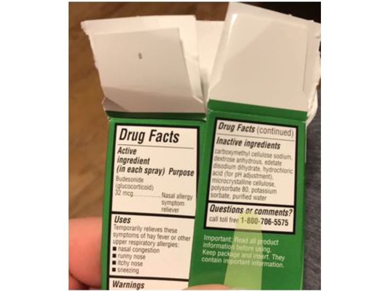 Cvs Health Budesonide Nasal Spray, Glucocorticoid, 0.285 fl oz/8.43 mL