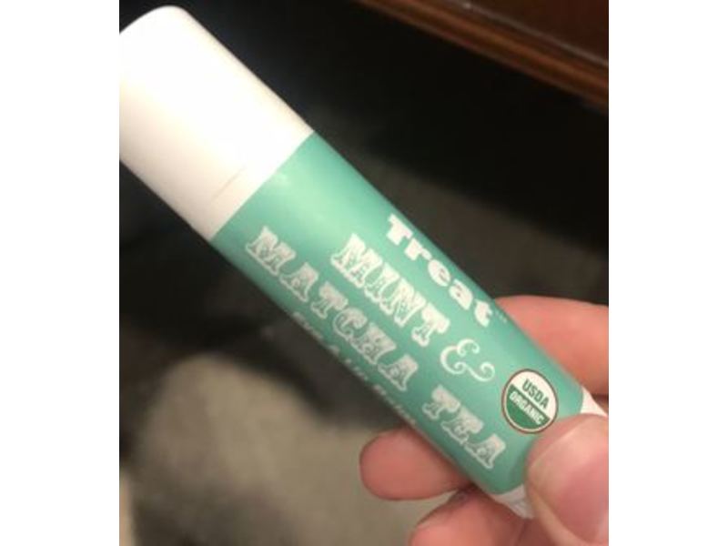 Treat Beauty Organic Eye And Lip Balm, Mint And Matcha Tea, 0.50 oz