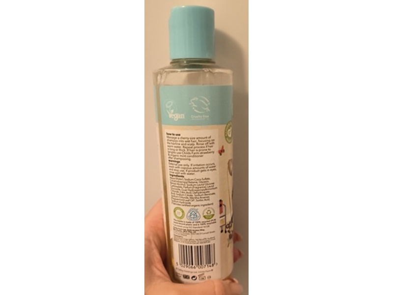 Childs Farm Shampoo, Strawberry & Organic Mint, 8.4 fl oz/250 mL