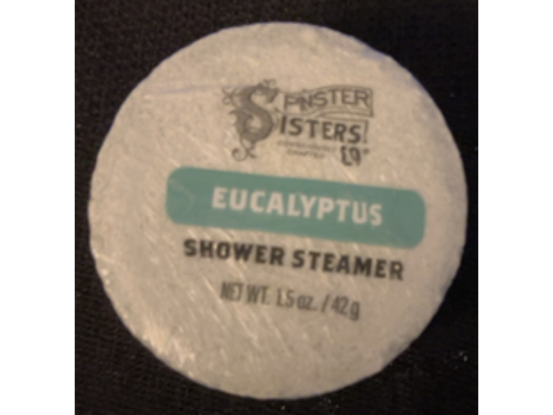 Spinster Sisters Shower Steamer, Eucalyptus, 1.5 oz/42 g