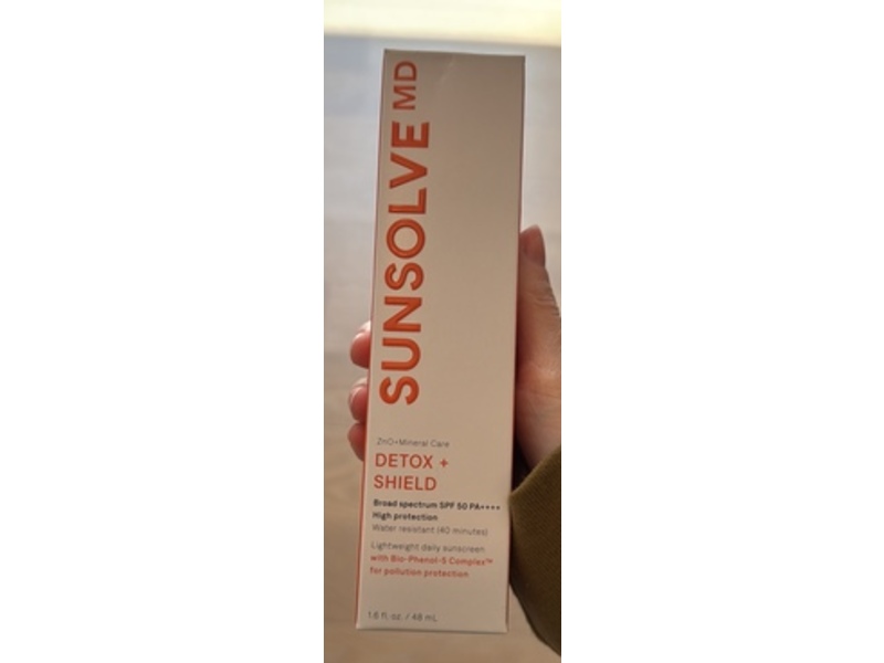 Sunsolve Md Detox + Shield Sunscreen, SPF 50 PA++++, 1.6 fl oz/48 mL