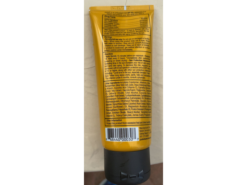 Jacket Sunscreen, SPF 50+, 4 fl oz/120 mL