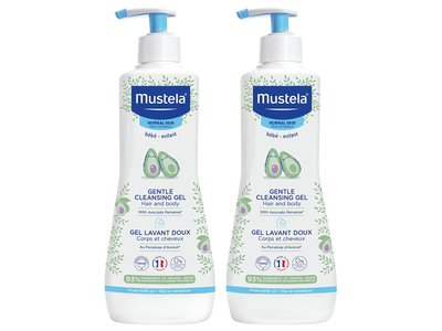 Mustela Normal Skin Gentle Cleansing Gel, Avocado, 25.35 fl oz, 2 Count
