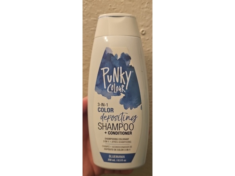Punky 3 In 1 Depositing Shampoo + Conditioner, Bluemania, 8.5 fl oz/250 mL