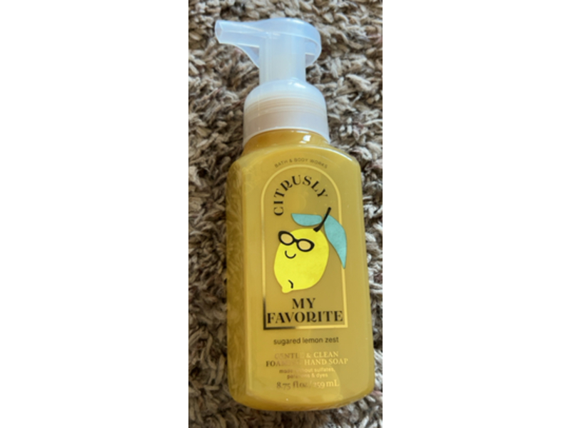 Bath & Body Works Gentle & Clean Foaming Hand Soap, Sugared Lemon Zest, 8.75 fl oz/259 mL