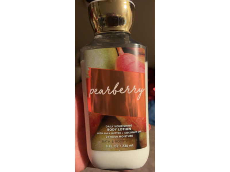 Bath & Body Works Pearberry Daily Nourishing Body Lotion, Shea Butter + Coconut Oil, 8 fl oz/236 mL, 2 Count