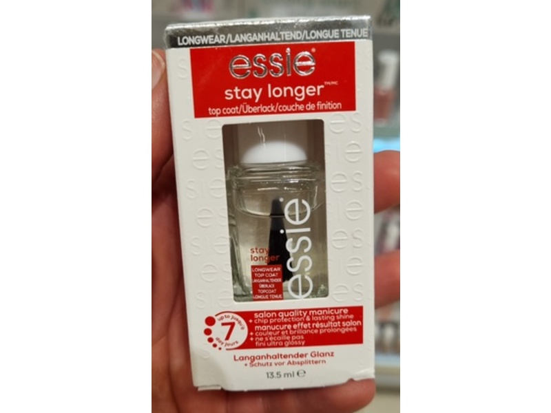 Essie Stay Longer Premium Top Coat, 0.46 fl oz/13.5 mL
