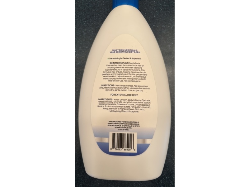 Skin Medicinals Gentle Foaming Cleanser, 8 fl oz/237 mL