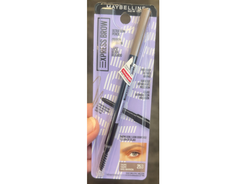 Maybelline New York Express Brow Ultra Slim Pencil, Taupe