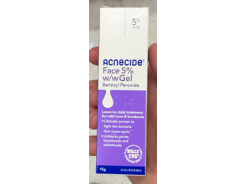 Acnecide Face 5% w/w Gel, Benzoyl Peroxide, 15 g